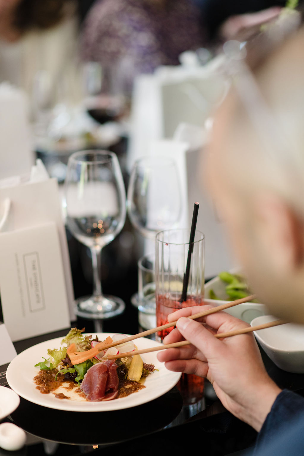 Gourmet dishes served at a Syndicate Global event at the Nobu Hotel, Central London, for UHNW founders, family office executives, and business leaders.