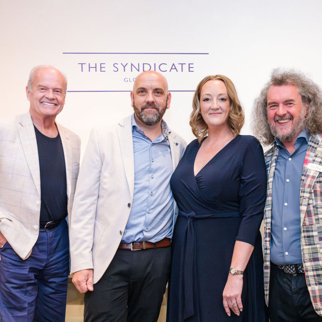 Founders Alison & Steve with Kelsey Grammer and Nic Marks at The Syndicate Global London Event - July 2025