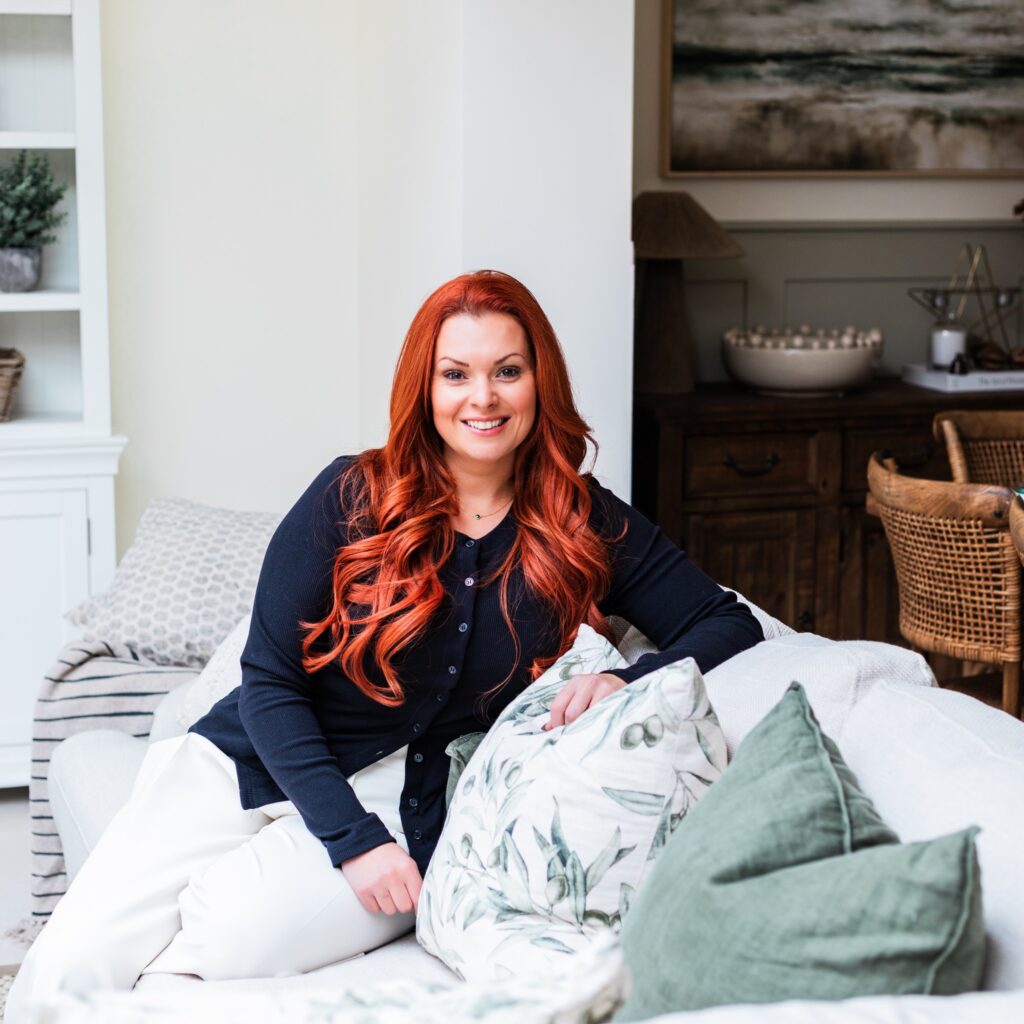 Abigail Horne, Partner at The Syndicate Global, founder of Authors & Co - seated in a relaxed setting, representing trust-led leadership and community building.
